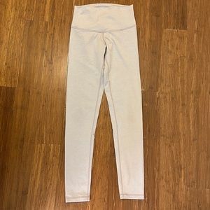 DYI grey herringbone pattern leggings - Small